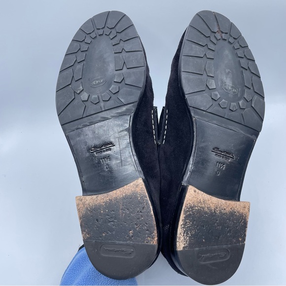 Santoni Hamlin Silver-Tone Bit Suede Loafers - Picture 15 of 16